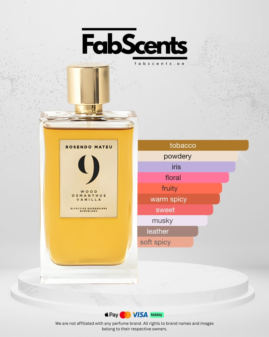 Rosendo Mateu Nº 9 Wood, Osmanthus, Vanilla